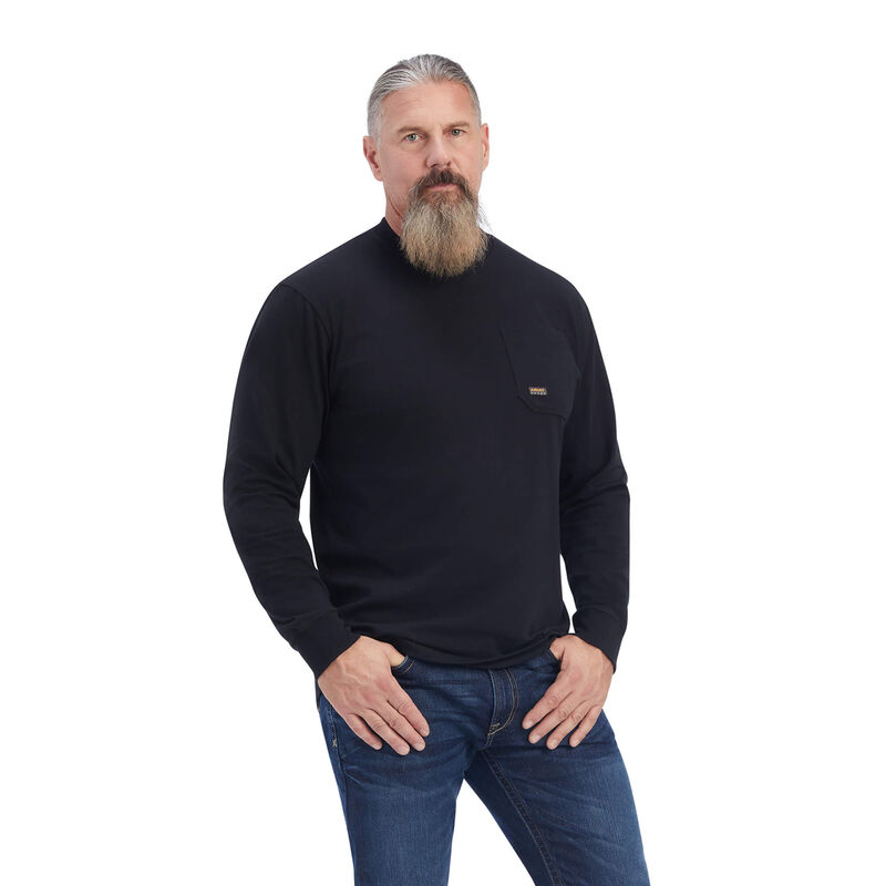 Ariat T-Shirts Herren - Rebar Heavy Lifting Schwarz ( YQBNO-9041 )